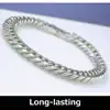 Pure Titanium Curb Chain Bracelet (12mm Super Wide Version) 19cm-24cm (7.4