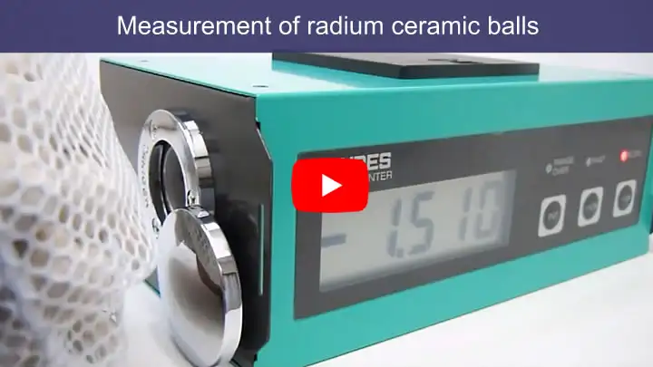 Measurement of radium ceramic balls